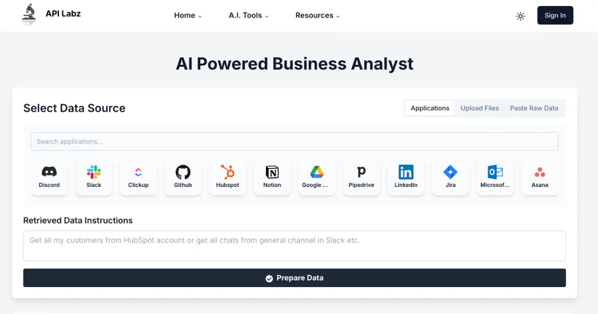 AI Business Analyst product image