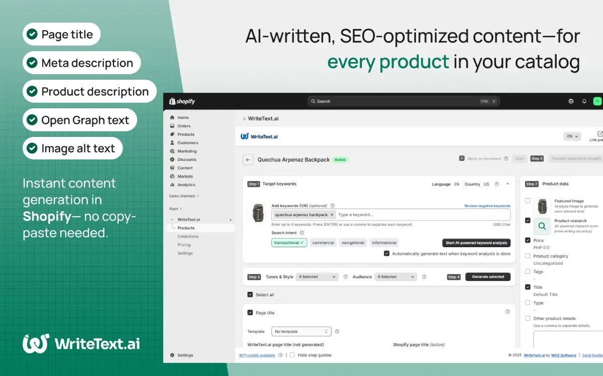 WriteText.ai for Shopify image number 11