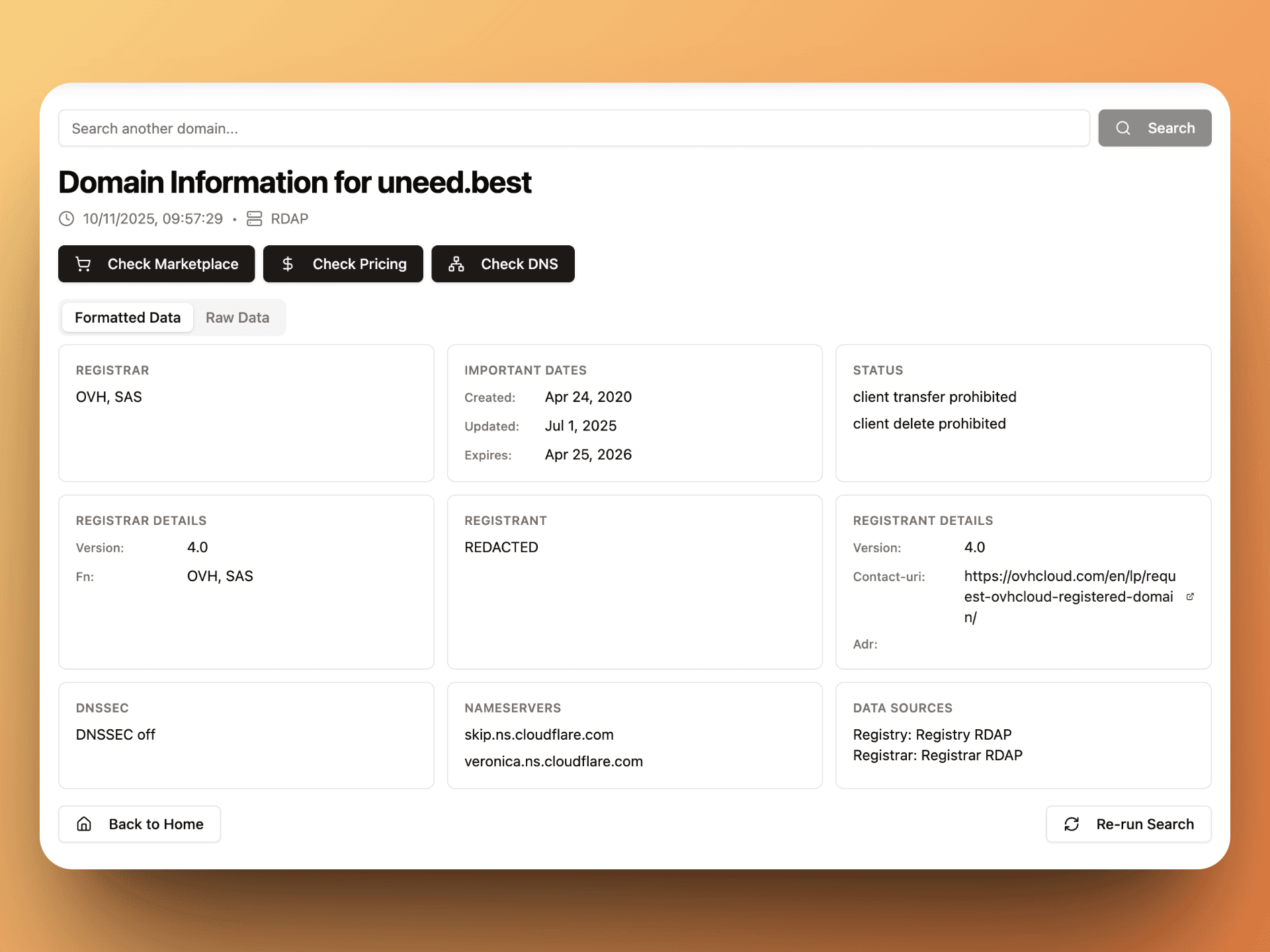 Lookup tool.